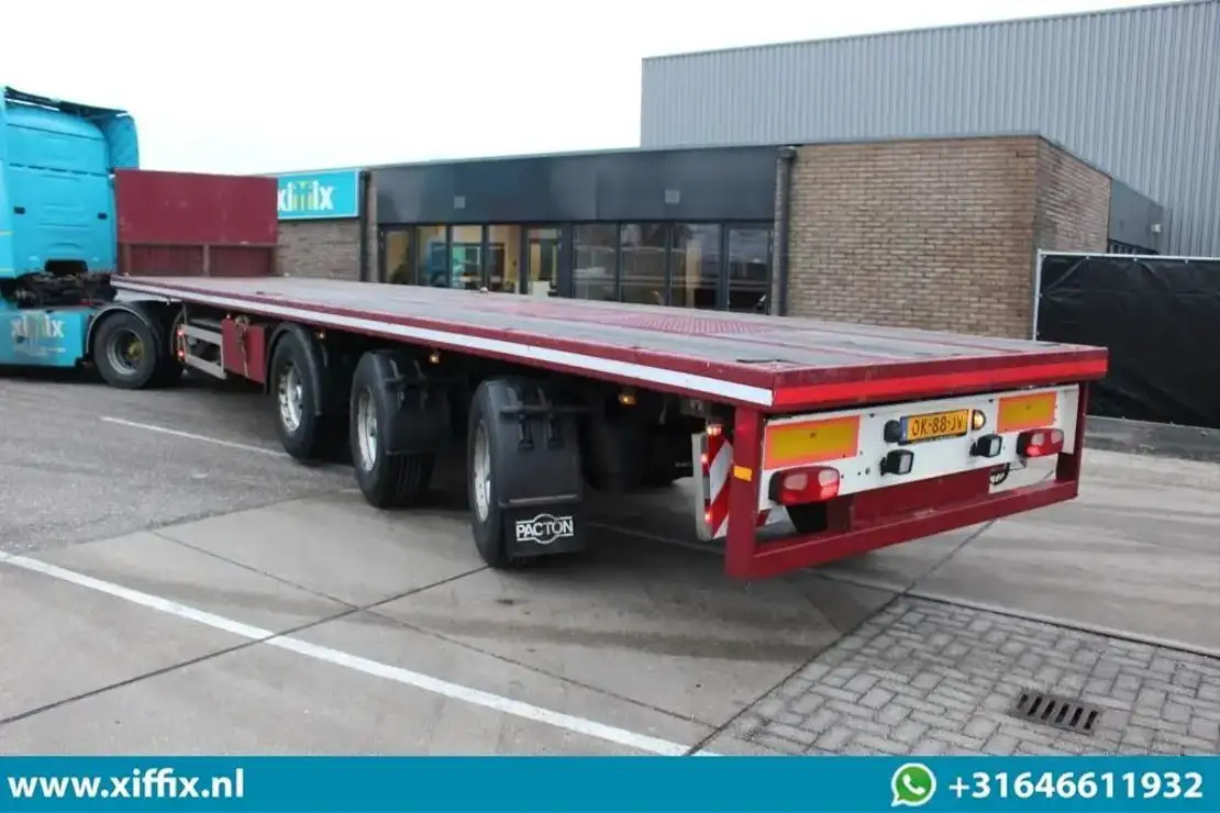 Pacton 3-ass. Vlakke oplegger / 2x gestuurd / 13647 - Open bak met boorden oplegger: afbeelding 3 Pacton 3-ass. Vlakke oplegger / 2x gestuurd / 13647 - Open bak met boorden oplegger: afbeelding 3