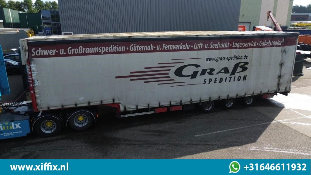 Wiese 3-ass. Semi dieplader met huifopbouw - Dieplader oplegger: afbeelding 1 Wiese 3-ass. Semi dieplader met huifopbouw - Dieplader oplegger: afbeelding 1