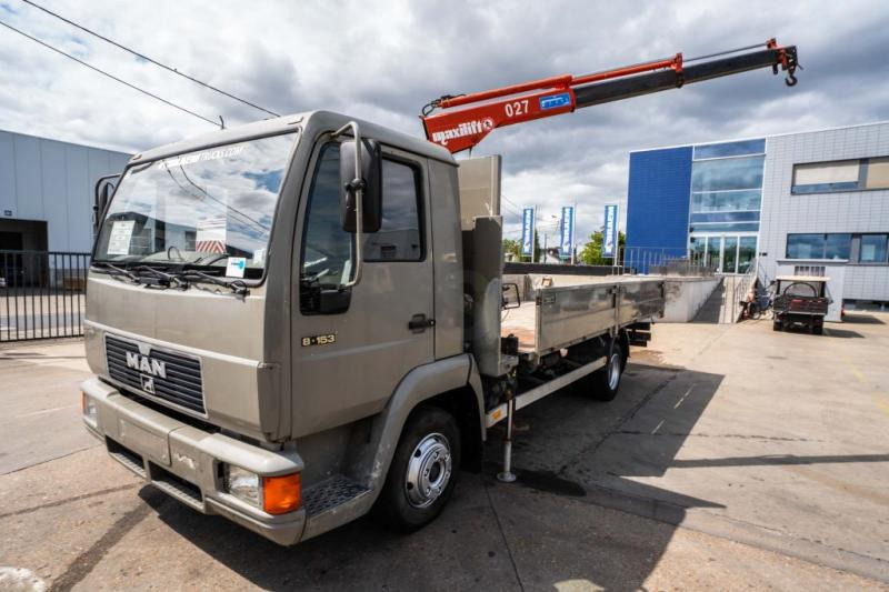 MAN 8.163 BB- MAXILIFT 027 - Vrachtwagen met open laadbak, Kraanwagen: afbeelding 1 MAN 8.163 BB- MAXILIFT 027 - Vrachtwagen met open laadbak, Kraanwagen: afbeelding 1