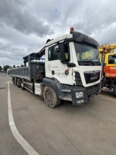 MAN TGS 35.460 BL - HIAB X-HIDUO 228 E-3 (DAMAGED) - Kipper vrachtwagen, Kraanwagen: afbeelding 2 MAN TGS 35.460 BL - HIAB X-HIDUO 228 E-3 (DAMAGED) - Kipper vrachtwagen, Kraanwagen: afbeelding 2