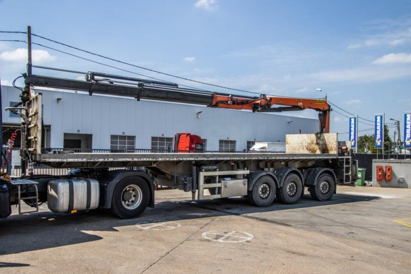 SYSTEM TRAILER CRANE/KRAN/GRUE-PALFINGER 24T/M+3EXT - Open bak met boorden oplegger: afbeelding 1 SYSTEM TRAILER CRANE/KRAN/GRUE-PALFINGER 24T/M+3EXT - Open bak met boorden oplegger: afbeelding 1