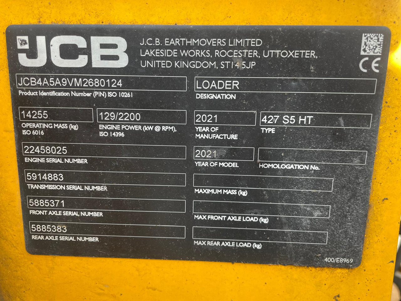 Leasing  JCB 427 HT S5 JCB 427 HT S5: afbeelding 9