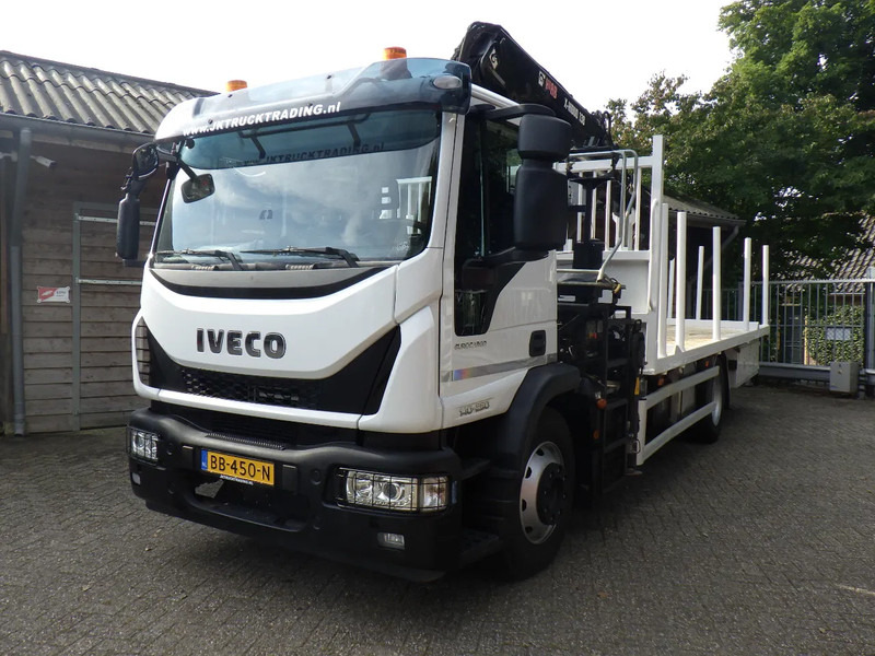 Iveco EuroCargo 140 140-250 / 6 cilinder / Manual /Bladgeveerd / Hiab X-HIDUO 158 Radiografisch / Drilling / Winch - Kraanwagen: afbeelding 1 Iveco EuroCargo 140 140-250 / 6 cilinder / Manual /Bladgeveerd / Hiab X-HIDUO 158 Radiografisch / Drilling / Winch - Kraanwagen: afbeelding 1