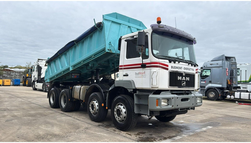 MAN 35.414 (6 CYLINDER / GOOD CONDITION / 8X4 / BIG AXLE / STEEL SUSP.) - Kipper vrachtwagen: afbeelding 2 MAN 35.414 (6 CYLINDER / GOOD CONDITION / 8X4 / BIG AXLE / STEEL SUSP.) - Kipper vrachtwagen: afbeelding 2