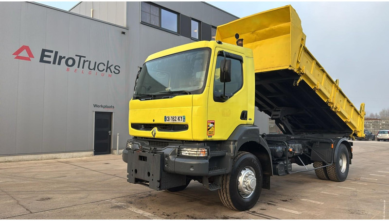 Renault KERAX 340 (4X4 / CAMION FRANCAIS / PARFAIT ETAT / LAMES / BOITE ET POMPE MANUELLE / FRENCH TRUCK) - Kipper vrachtwagen: afbeelding 1 Renault KERAX 340 (4X4 / CAMION FRANCAIS / PARFAIT ETAT / LAMES / BOITE ET POMPE MANUELLE / FRENCH TRUCK) - Kipper vrachtwagen: afbeelding 1