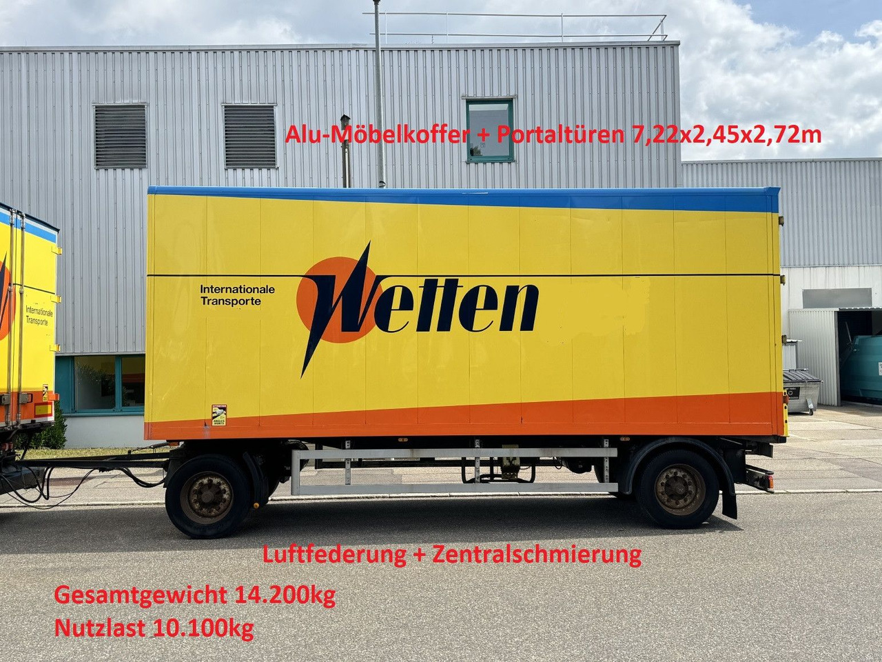 Bachert 14t Alu-Möbelkoffer 7,2m BPW Luft ZS - Gesloten aanhangwagen: afbeelding 1 Bachert 14t Alu-Möbelkoffer 7,2m BPW Luft ZS - Gesloten aanhangwagen: afbeelding 1