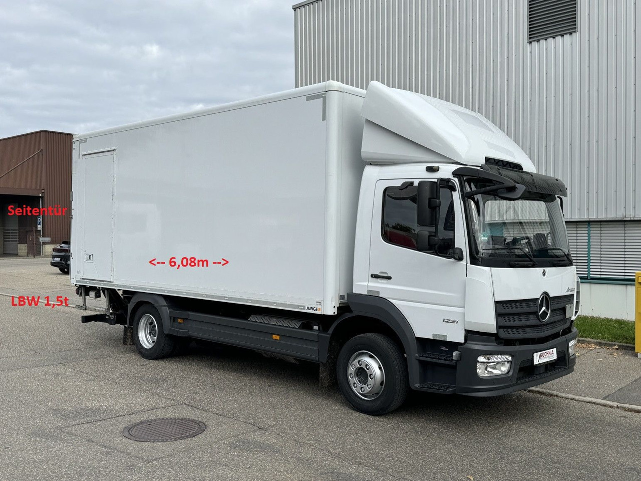 Mercedes-Benz Atego 1221 L Koffer 6,1m LBW AHK Klima TOP - Bakwagen: afbeelding 1 Mercedes-Benz Atego 1221 L Koffer 6,1m LBW AHK Klima TOP - Bakwagen: afbeelding 1
