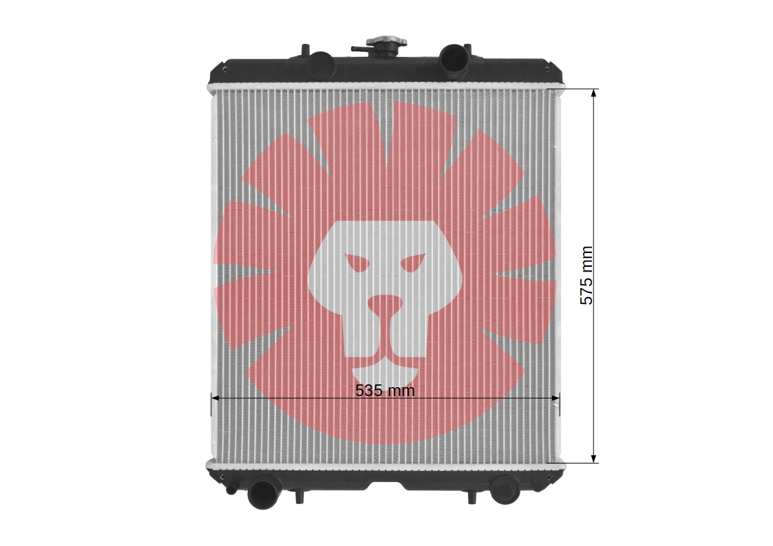 KUBOTA B1750 B2150 M100 M110 M120 M125 - Radiateur voor Tractor: afbeelding 3 KUBOTA B1750 B2150 M100 M110 M120 M125 - Radiateur voor Tractor: afbeelding 3