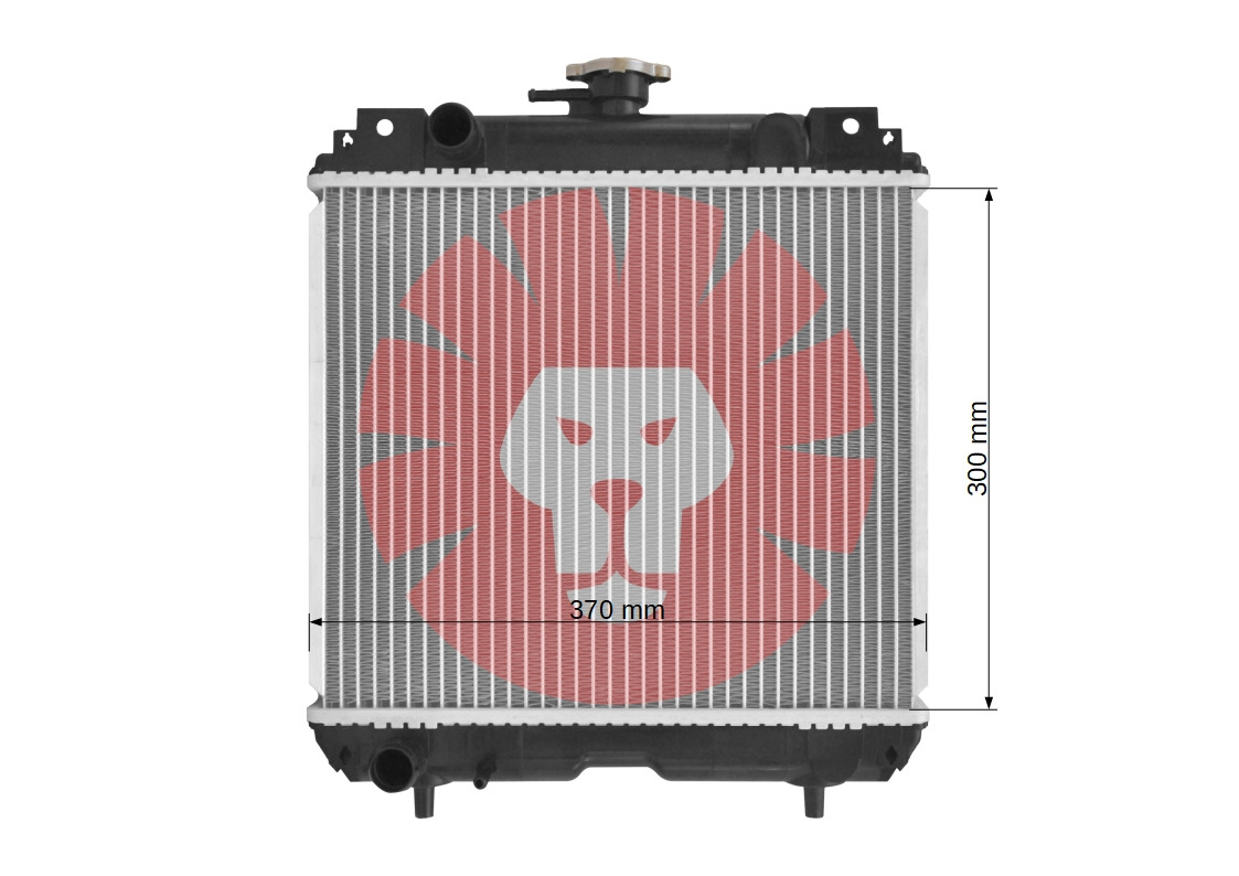 KUBOTA GB13 GB14 GB15 - Radiateur voor Mini tractor: afbeelding 3 KUBOTA GB13 GB14 GB15 - Radiateur voor Mini tractor: afbeelding 3