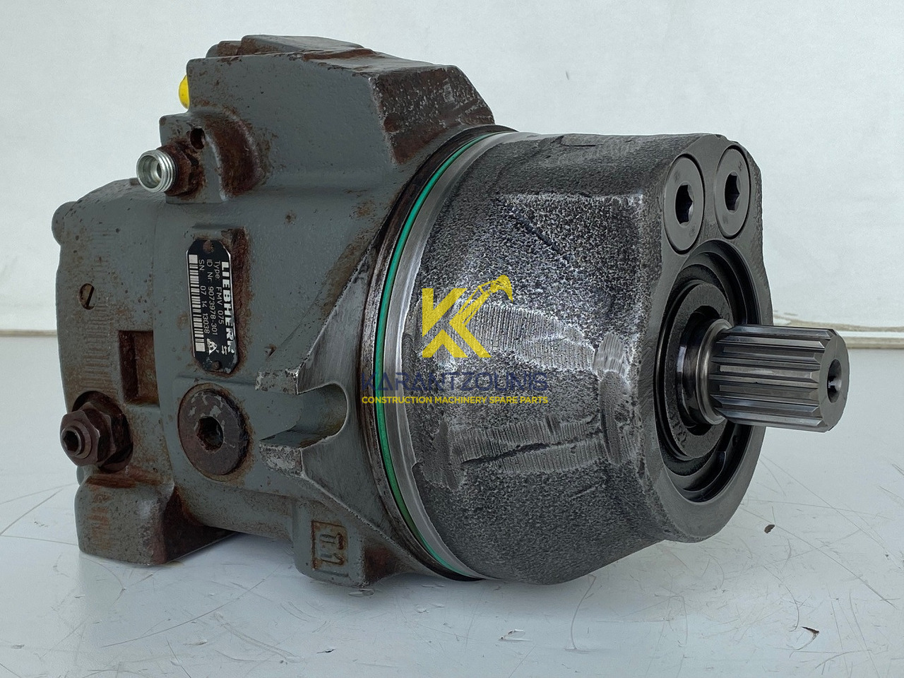 Liebherr Hydraulikeinbaumotor FMV075, ID-Nr.9073978. LOS914, LOS924, R902, R904, R912, R914, R922, R924, R924 COMP, R924 COMPA. #13038# - Hydromotor voor Rupsgraafmachine: afbeelding 1 Liebherr Hydraulikeinbaumotor FMV075, ID-Nr.9073978. LOS914, LOS924, R902, R904, R912, R914, R922, R924, R924 COMP, R924 COMPA. #13038# - Hydromotor voor Rupsgraafmachine: afbeelding 1