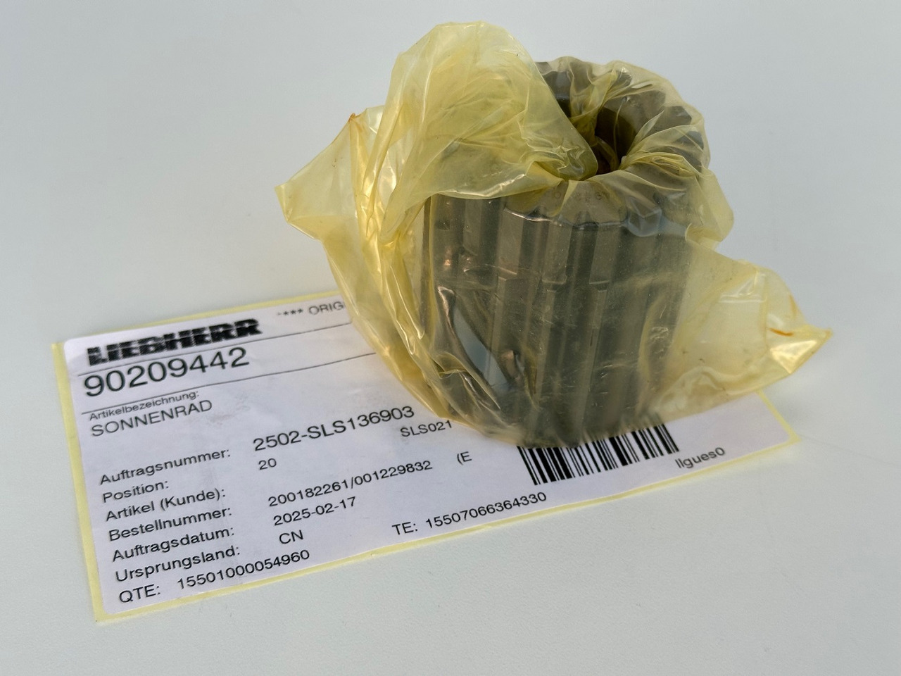 Liebherr Sonnenrad ID-Nr.9443047 - ID-Nr.944304703 - ID-Nr.90209442. A914 B,A914 C,A924,A932,A934,LH30,LH35,P924 C,E932,P914,P924 COMP,R906,R914,R916,R924,R926,R930 T,R932,R934,R944. #90209442.02.10# - Zwenkmotor voor Bouwmachine: afbeelding 5 Liebherr Sonnenrad ID-Nr.9443047 - ID-Nr.944304703 - ID-Nr.90209442. A914 B,A914 C,A924,A932,A934,LH30,LH35,P924 C,E932,P914,P924 COMP,R906,R914,R916,R924,R926,R930 T,R932,R934,R944. #90209442.02.10# - Zwenkmotor voor Bouwmachine: afbeelding 5