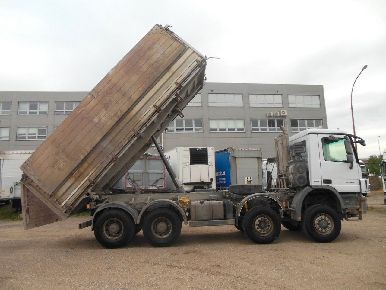 Kipper vrachtwagen Mercedes-Benz ACTROS 4144, 8X6, 3 PEDALE, MEILLER, BODRMATIC: afbeelding 9