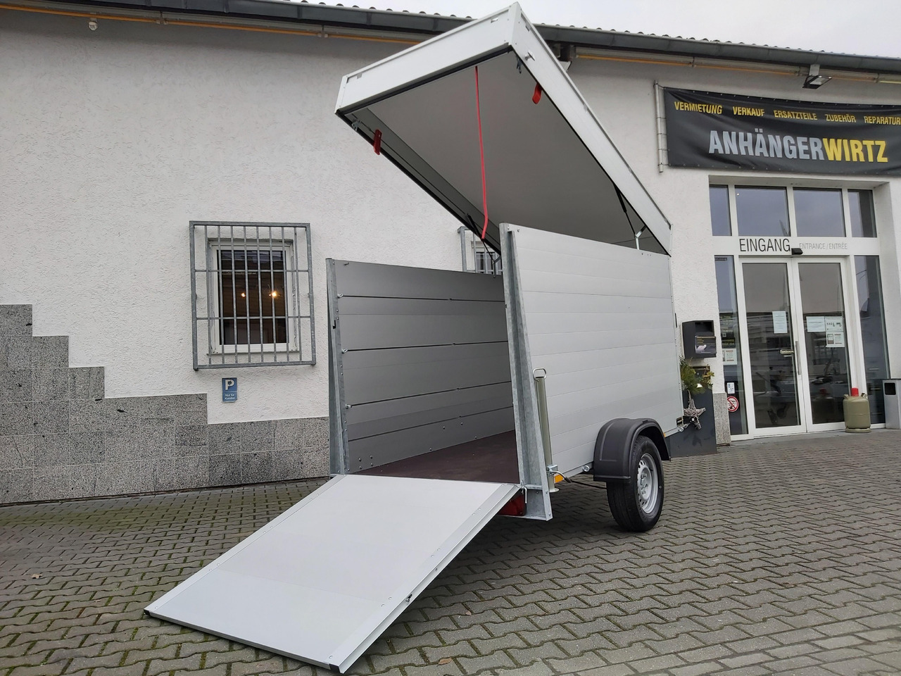 ALUBOXX Deckelanhänger GTB 1200 VT3 251x126x153cm Heckrampe (S) 1200kg Winter Aktion - Gesloten aanhangwagen: afbeelding 1 ALUBOXX Deckelanhänger GTB 1200 VT3 251x126x153cm Heckrampe (S) 1200kg Winter Aktion - Gesloten aanhangwagen: afbeelding 1