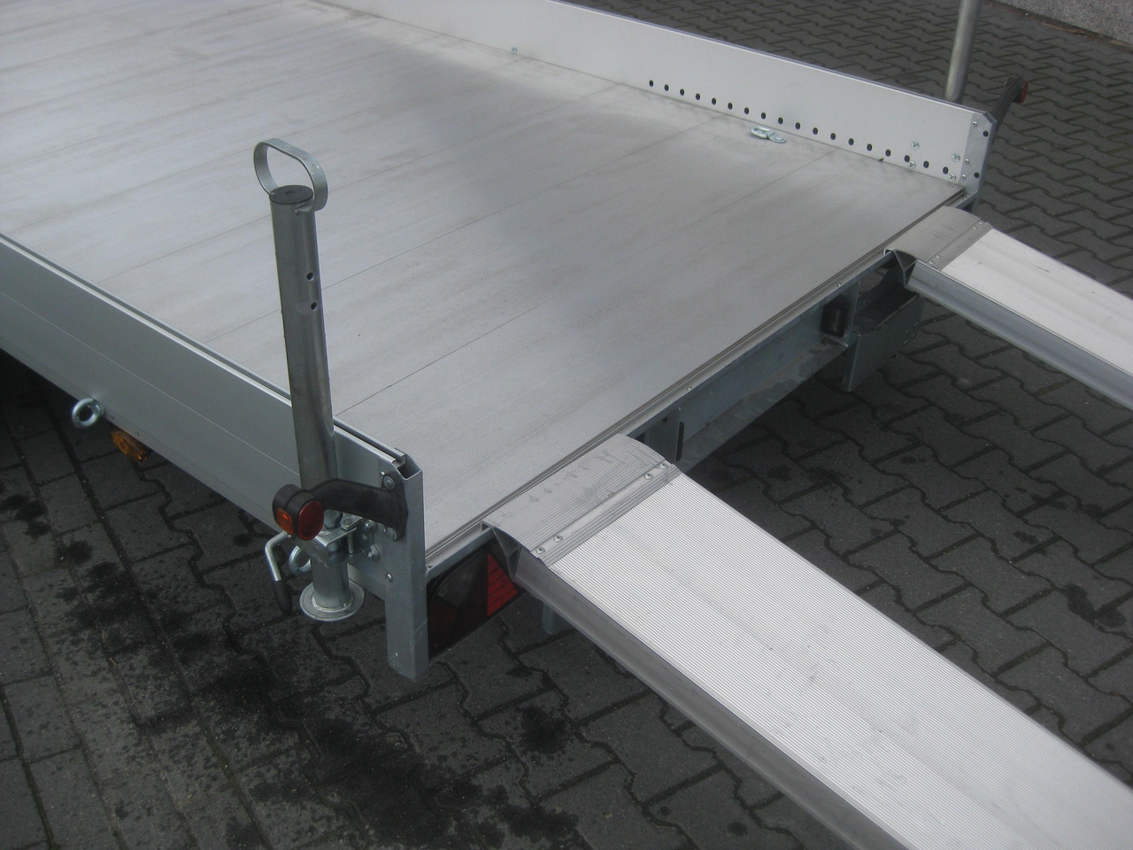 Autotransport aanhangwagen Anssems Transporter AMT 2500 407x180x18cm Aluboden Alurampen Seilwinde 2500kg online: afbeelding 6