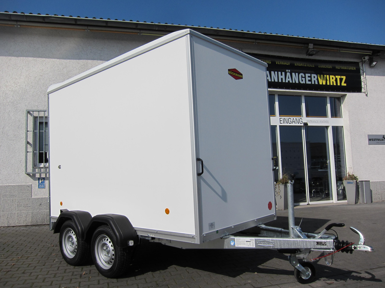 Böckmann Koffer KT 3015/20 H weiß 301x150x202cm (M) 2000kg WCF 100 km/H - Gesloten aanhangwagen: afbeelding 2 Böckmann Koffer KT 3015/20 H weiß 301x150x202cm (M) 2000kg WCF 100 km/H - Gesloten aanhangwagen: afbeelding 2