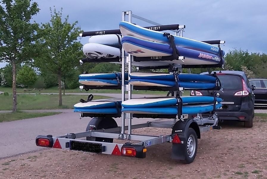 Brenderup Boattrailer Bootsanhänger 8116 160750UB Kanu/Kayak SUP Board Gestell 750kg 306002 - Boottrailer: afbeelding 1 Brenderup Boattrailer Bootsanhänger 8116 160750UB Kanu/Kayak SUP Board Gestell 750kg 306002 - Boottrailer: afbeelding 1