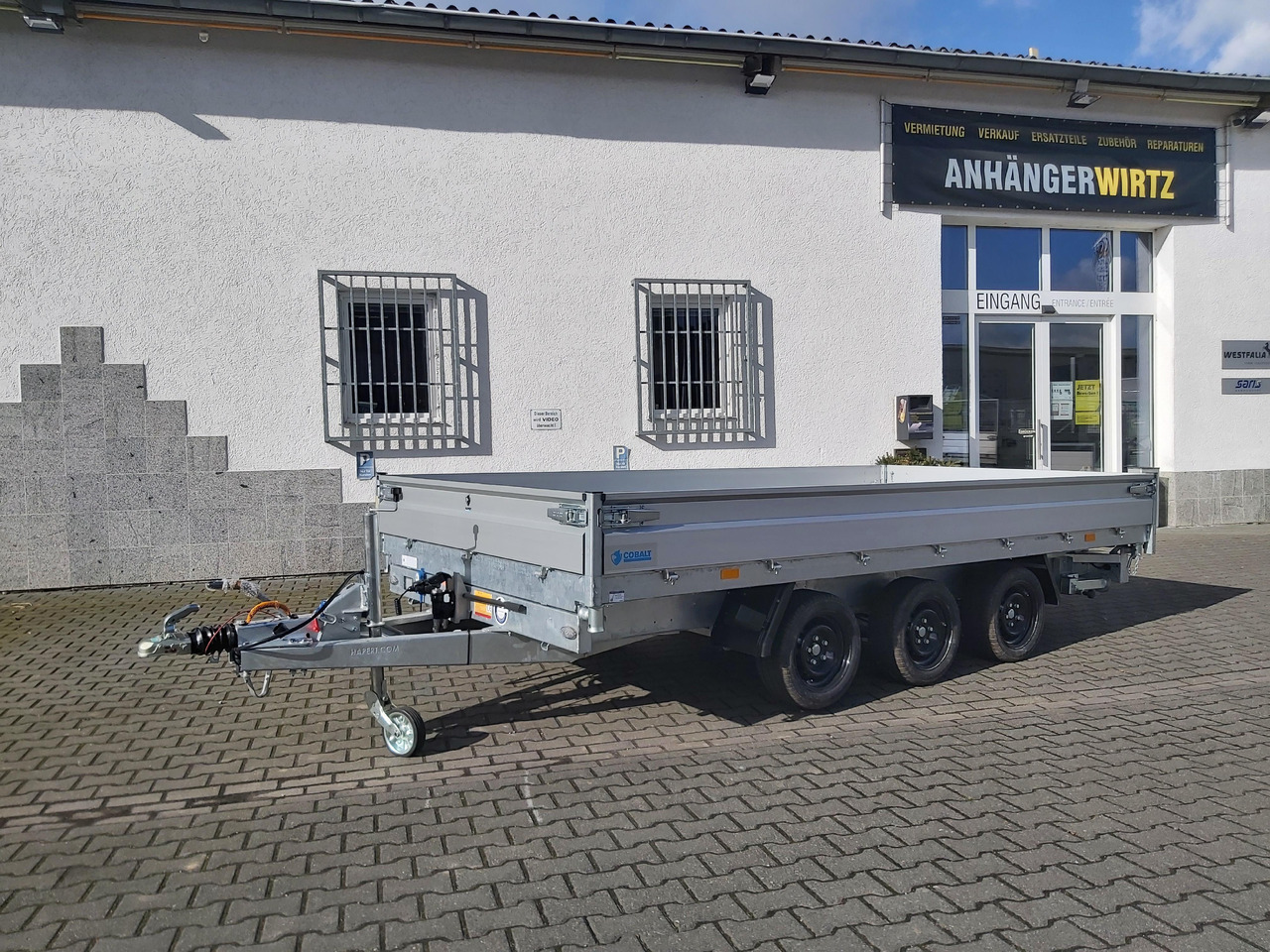 Hapert COBALT HM-3 405x200x30cm Ferro Elektro + NHP Rampen Heckstützen Tridem 3500kg Abverkauf - Kipper aanhangwagen: afbeelding 2 Hapert COBALT HM-3 405x200x30cm Ferro Elektro + NHP Rampen Heckstützen Tridem 3500kg Abverkauf - Kipper aanhangwagen: afbeelding 2