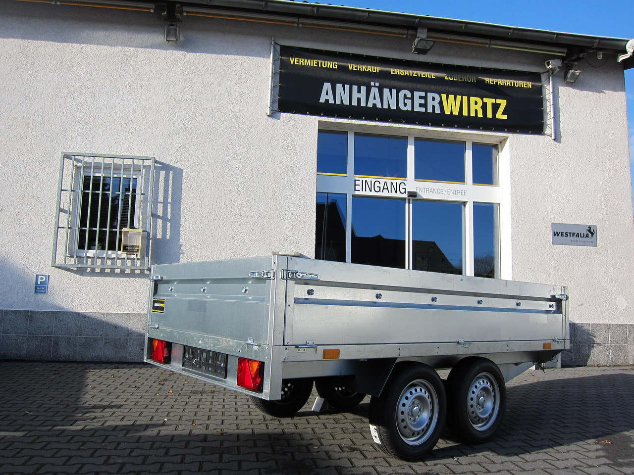 Open/ Plateau aanhangwagen Pritschenanhänger Trailstar Nordica 263 263x144x40cm (S) 750kg Tandem Aktion: afbeelding 7