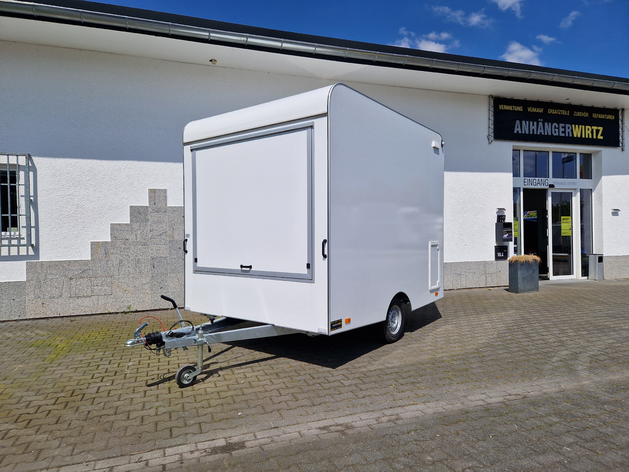 Verkaufsanhänger VK 300 220 aero retro 300x220x230cm 2 Verkaufsklappen rechts & vorn Hecktür 1300kg - Verkoopwagen: afbeelding 4 Verkaufsanhänger VK 300 220 aero retro 300x220x230cm 2 Verkaufsklappen rechts & vorn Hecktür 1300kg - Verkoopwagen: afbeelding 4