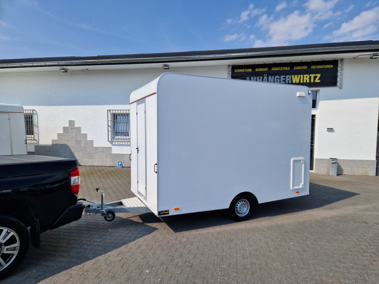 Verkoopwagen Verkaufsanhänger VK 360 200 aero retro 360cm 1 Verkaufsklappe 1300kg Winter AKTION: afbeelding 12