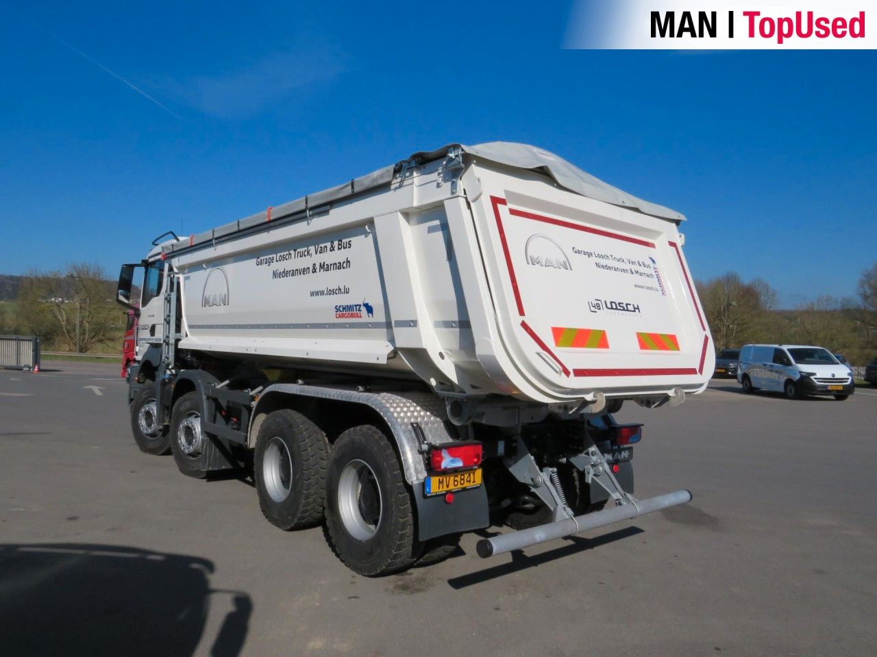 MAN TGS 41.480 8x4 BB CH Schmitz Muldenkipper Klima - Portaalarmsysteem vrachtwagen: afbeelding 4 MAN TGS 41.480 8x4 BB CH Schmitz Muldenkipper Klima - Portaalarmsysteem vrachtwagen: afbeelding 4