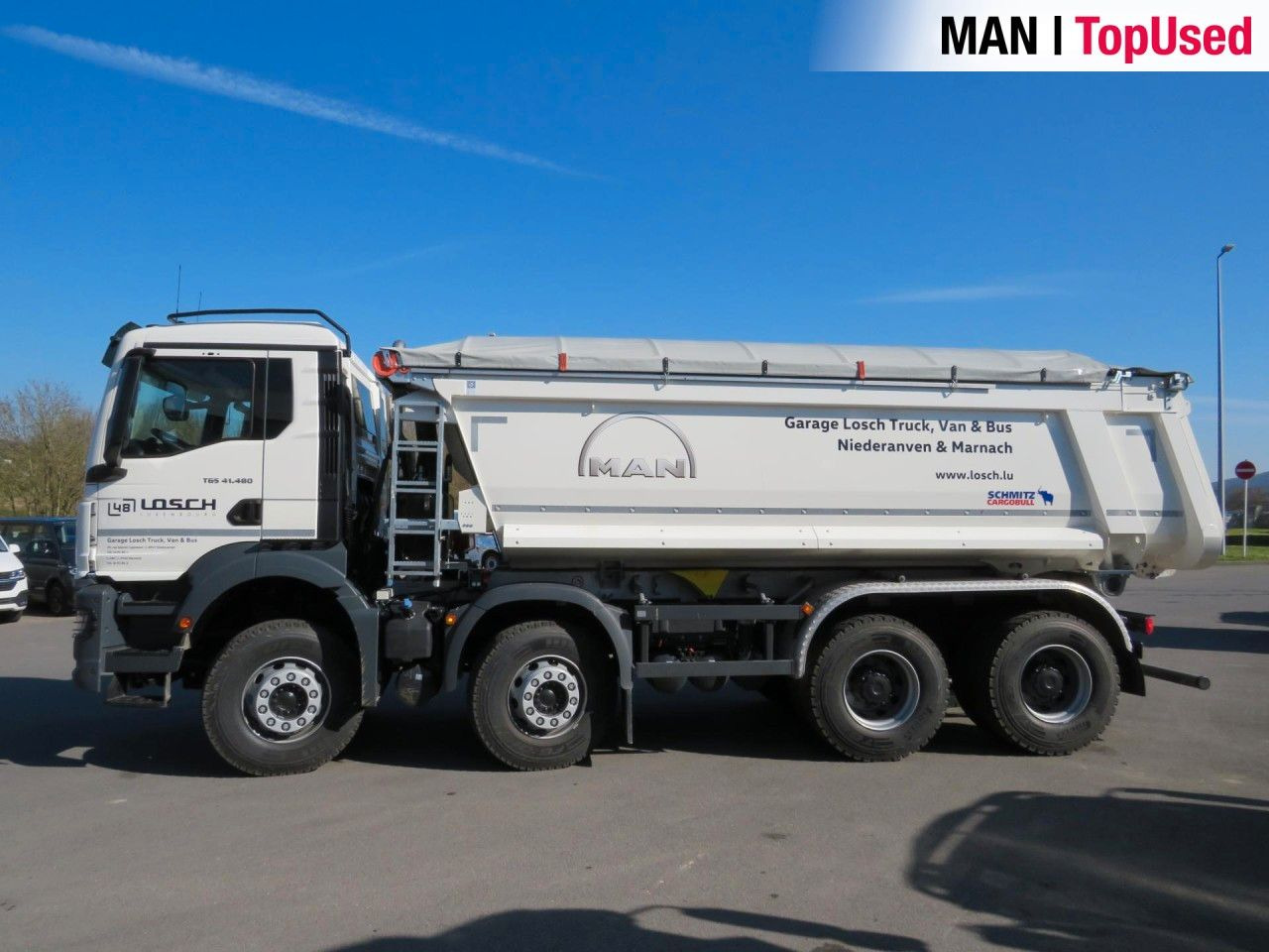 MAN TGS 41.480 8x4 BB CH Schmitz Muldenkipper Klima - Portaalarmsysteem vrachtwagen: afbeelding 3 MAN TGS 41.480 8x4 BB CH Schmitz Muldenkipper Klima - Portaalarmsysteem vrachtwagen: afbeelding 3