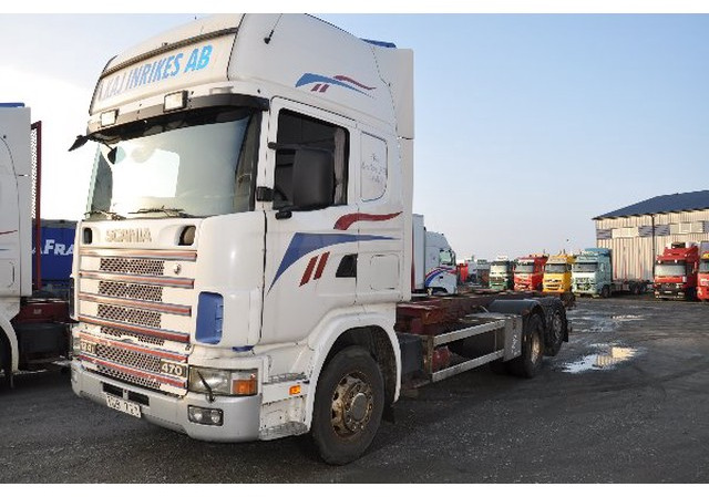 Scania 124 6X2 470 - Containertransporter/ Wissellaadbak vrachtwagen: afbeelding 1 Scania 124 6X2 470 - Containertransporter/ Wissellaadbak vrachtwagen: afbeelding 1