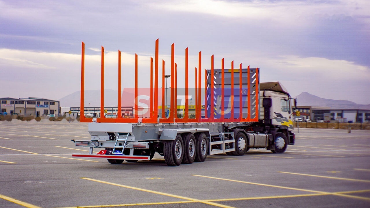 STU 1 UNIT STOCKS - 3 SAF AXLE TIMBER TRAILER - Houtoplegger: afbeelding 2 STU 1 UNIT STOCKS - 3 SAF AXLE TIMBER TRAILER - Houtoplegger: afbeelding 2