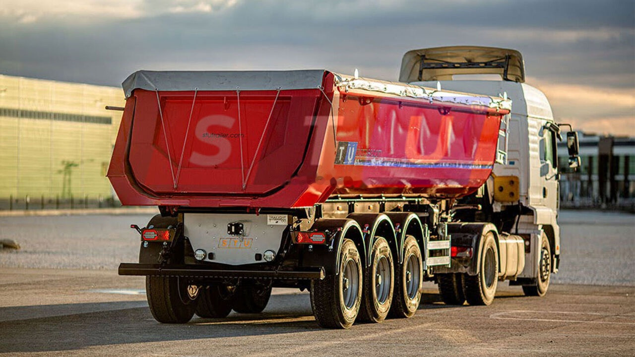 STU 3 AXLE TIPPER TRAILER / 3 ESSİEUX REMORQUE BENNE - Kipper oplegger: afbeelding 1 STU 3 AXLE TIPPER TRAILER / 3 ESSİEUX REMORQUE BENNE - Kipper oplegger: afbeelding 1