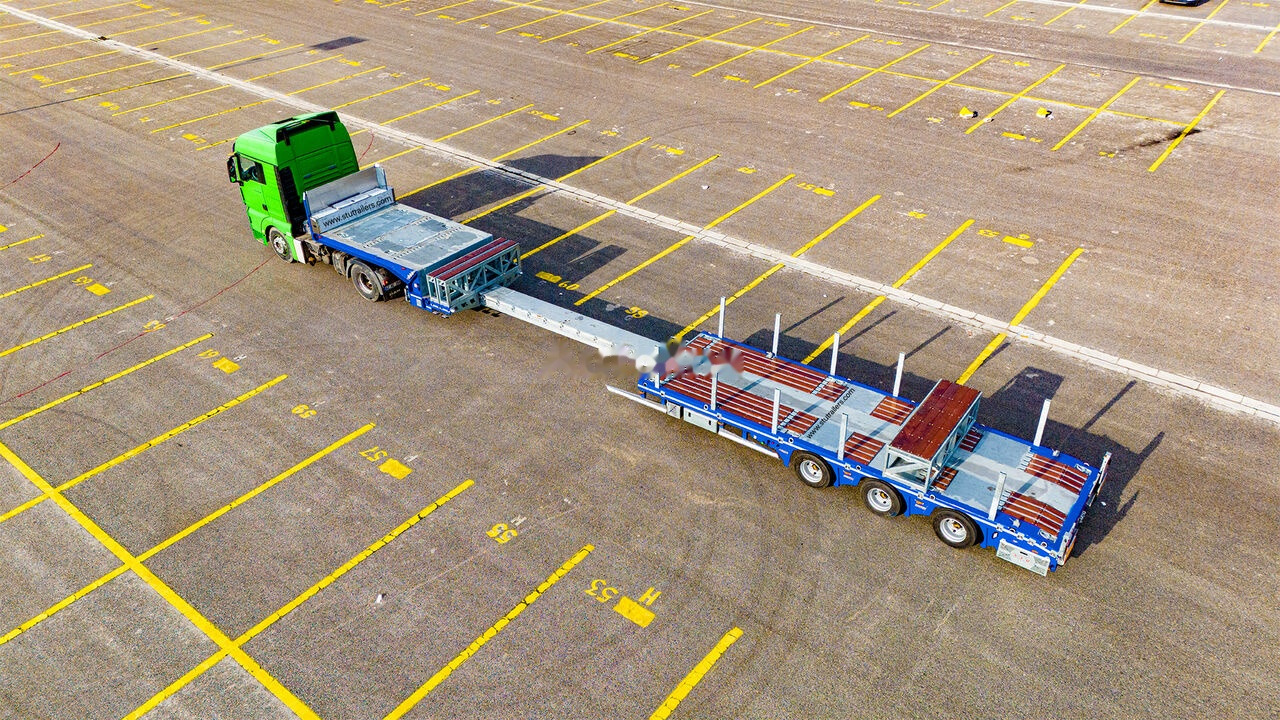 STU 3 Axle Hydraulic Steering Low Loader - Dieplader oplegger: afbeelding 3 STU 3 Axle Hydraulic Steering Low Loader - Dieplader oplegger: afbeelding 3