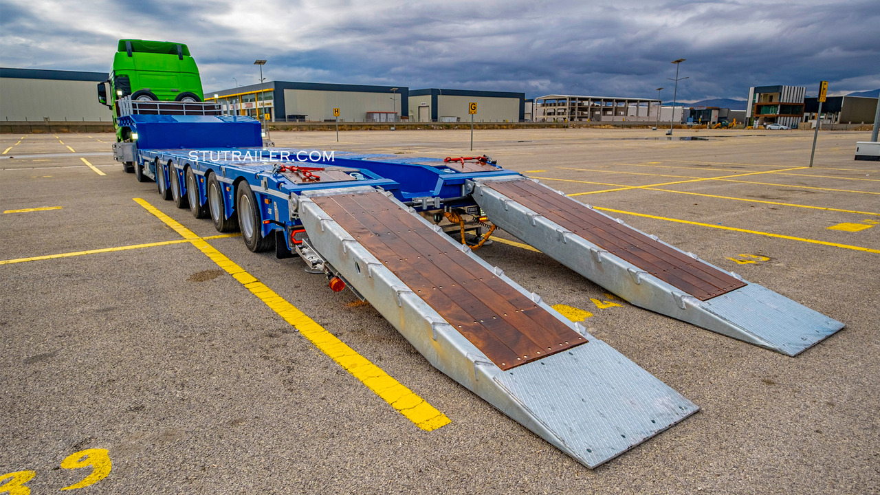 STU 5 Axle Hydraulic Steering Extendable Low Laoder - Dieplader oplegger: afbeelding 5 STU 5 Axle Hydraulic Steering Extendable Low Laoder - Dieplader oplegger: afbeelding 5