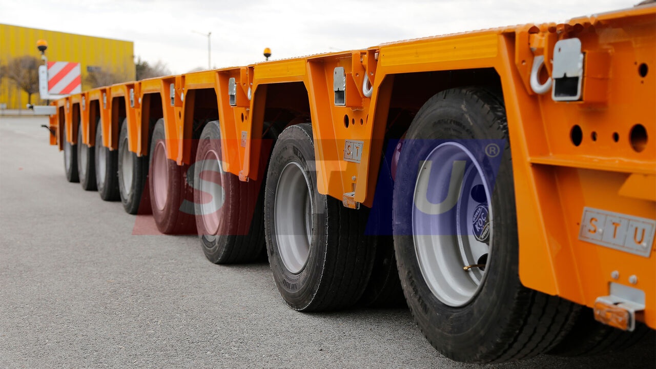STU 8 AXLE LOWBED- HYDRAULIC STEERING AXLES / 8 ESSİEUX SURBAISSES-E - Dieplader oplegger: afbeelding 4 STU 8 AXLE LOWBED- HYDRAULIC STEERING AXLES / 8 ESSİEUX SURBAISSES-E - Dieplader oplegger: afbeelding 4