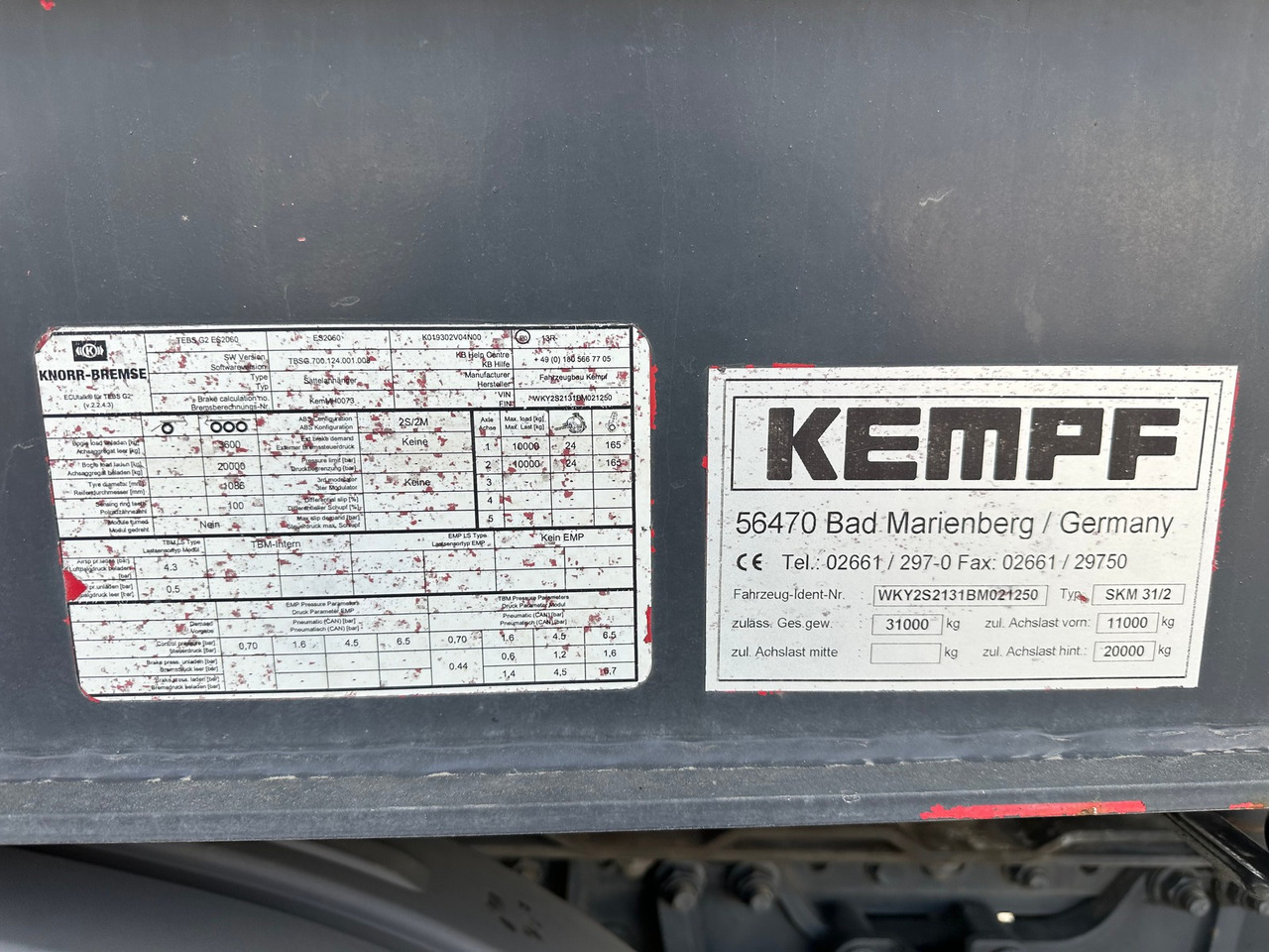 KEMPF SKM 32/1 AB MFK - Kipper oplegger: afbeelding 3 KEMPF SKM 32/1 AB MFK - Kipper oplegger: afbeelding 3