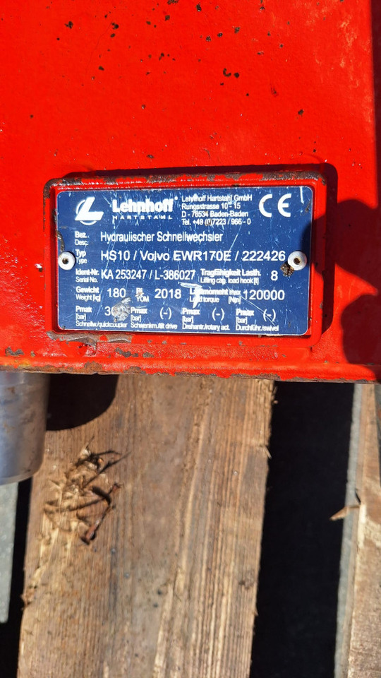 Lehnhoff SW10-3 for 15-20 ton excavators - Snelwissel voor Graafmachine: afbeelding 4 Lehnhoff SW10-3 for 15-20 ton excavators - Snelwissel voor Graafmachine: afbeelding 4