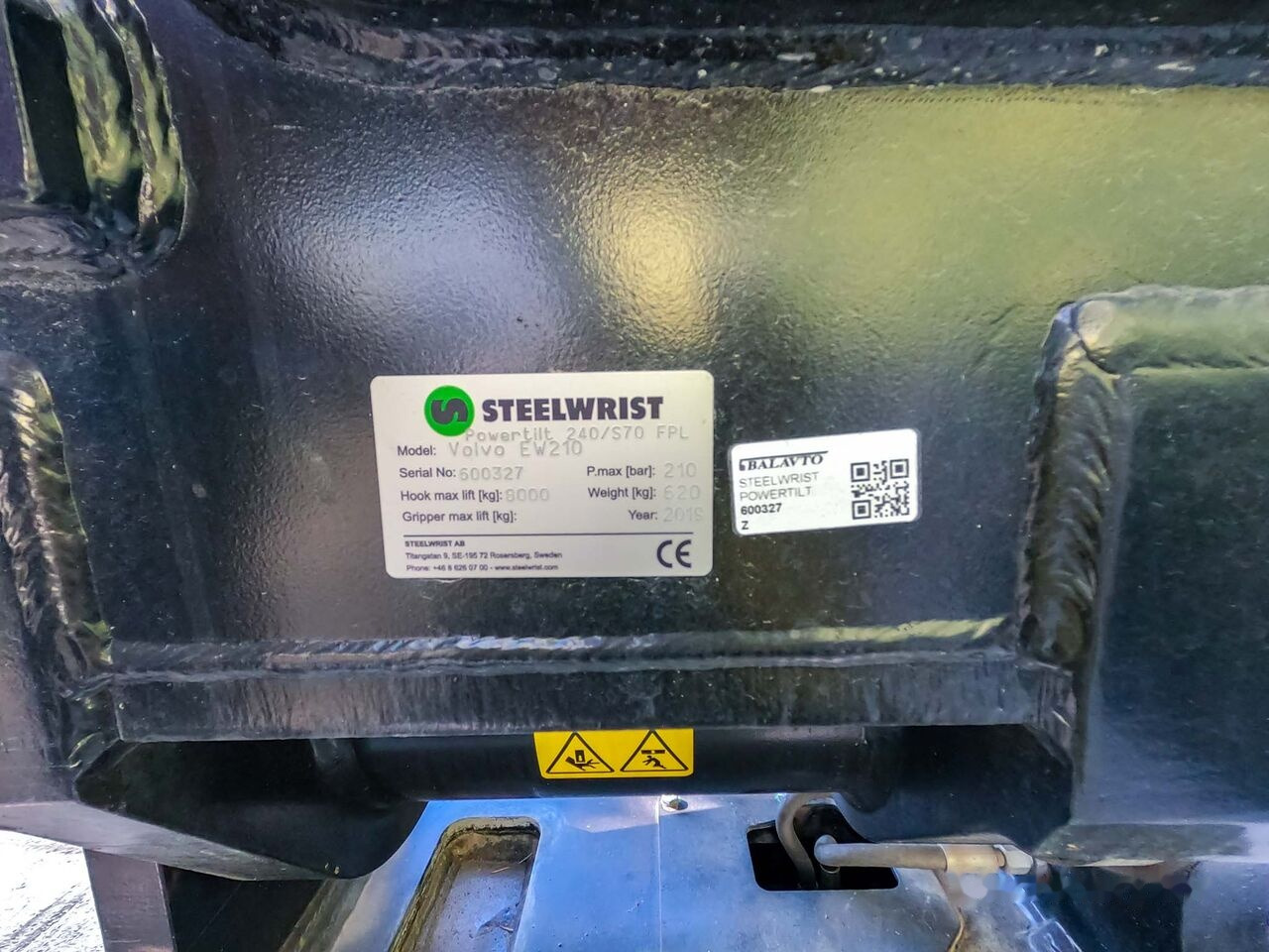 Nieuw Draaikantelstuk Steelwrist 240/S70 FPL tiltrotator: afbeelding 9