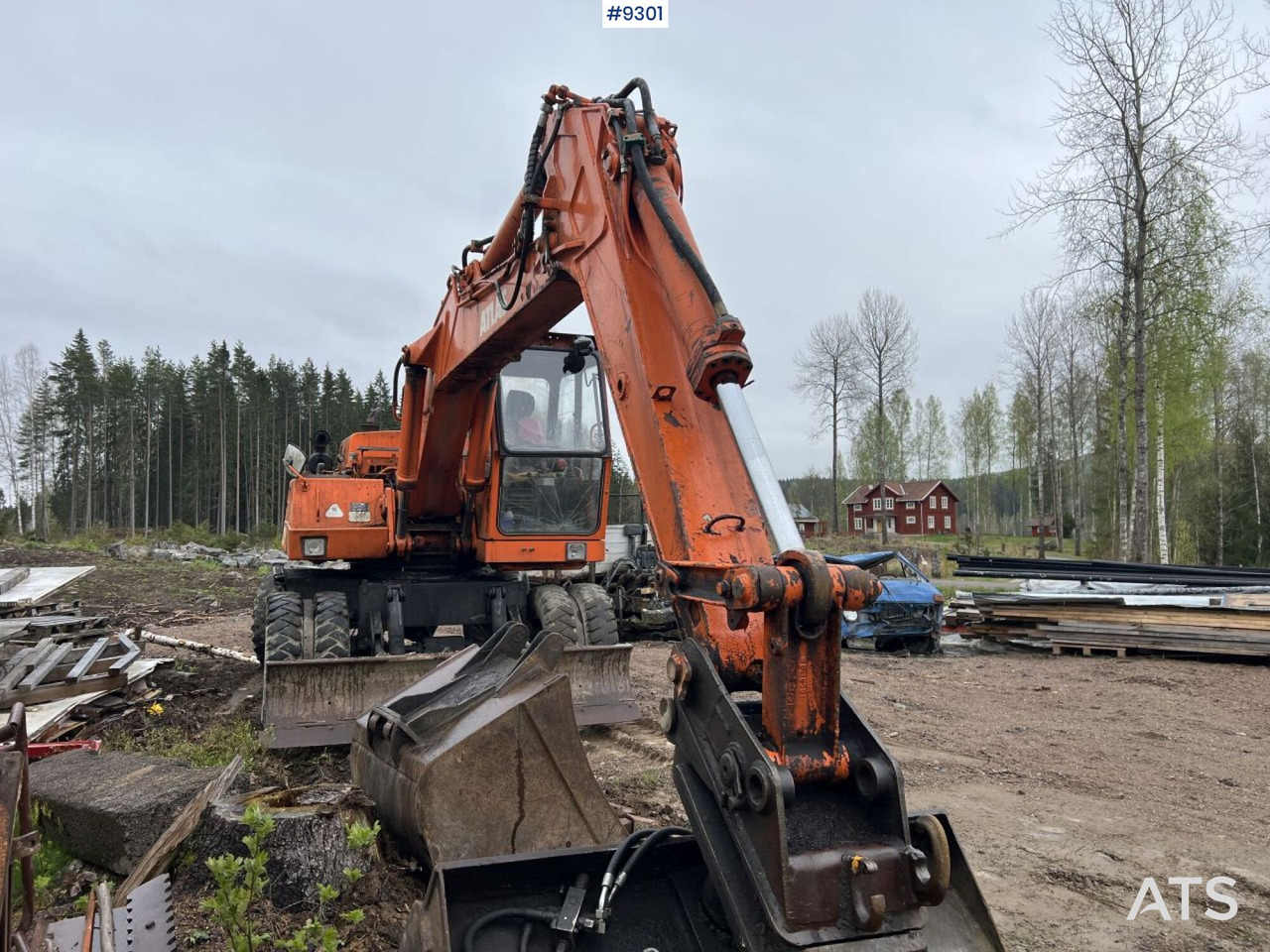 Mobiele graafmachine Atlas 1302 E Wheeled excavator with attachments (VIDEO): afbeelding 15