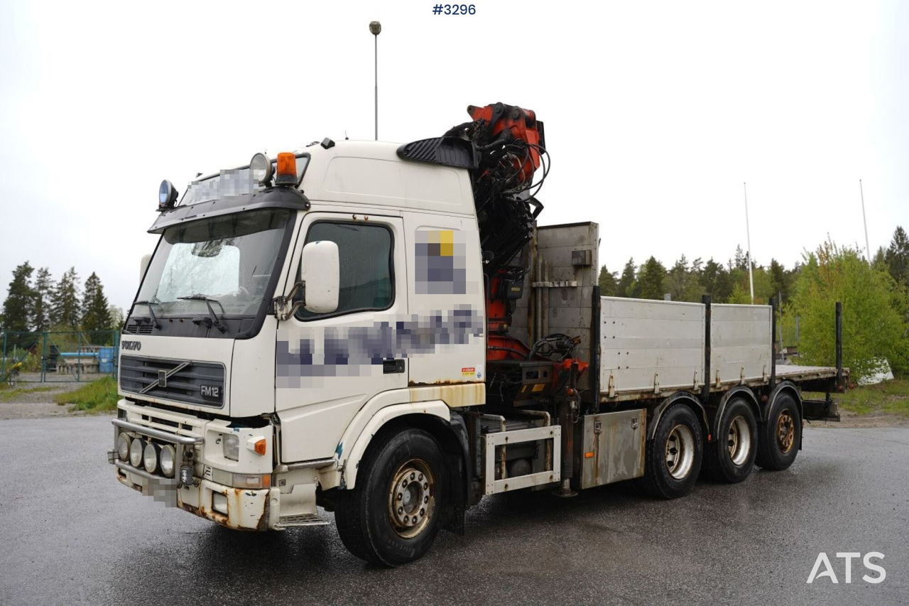 Crane Truck Volvo FM12-39 8X4*4 (SEE VIDEO) - Kraanwagen, Vrachtwagen met open laadbak: afbeelding 1 Crane Truck Volvo FM12-39 8X4*4 (SEE VIDEO) - Kraanwagen, Vrachtwagen met open laadbak: afbeelding 1