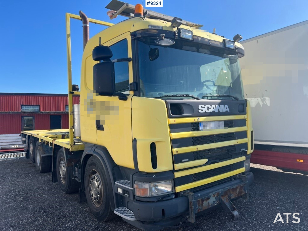 Flatbed truck Scania R124GB8X26NB420 - Vrachtwagen met open laadbak: afbeelding 3 Flatbed truck Scania R124GB8X26NB420 - Vrachtwagen met open laadbak: afbeelding 3