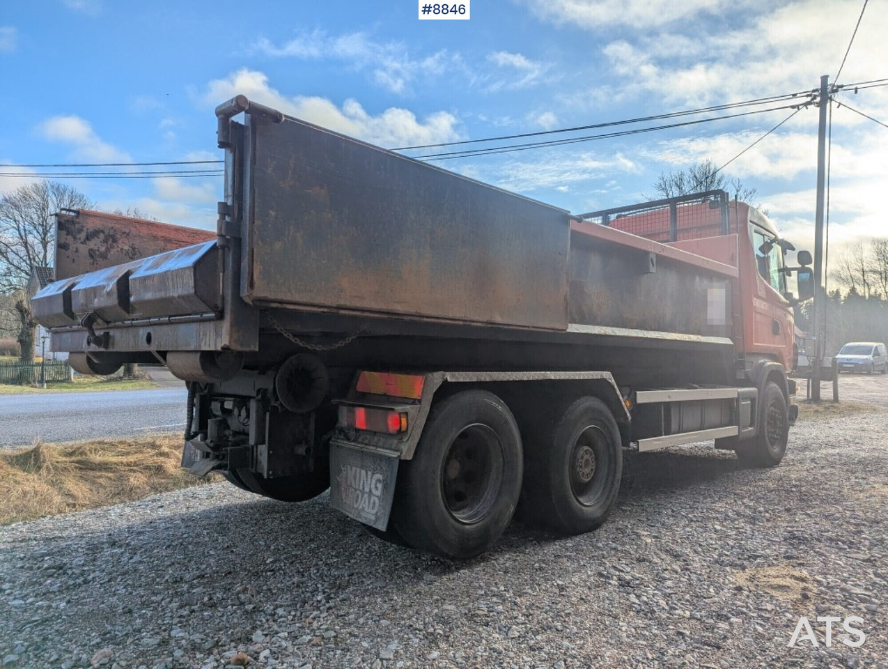 Hook Truck Scania R124BG 6x2 with gravel flatbed (SEE VIDEO) - Haakarmsysteem vrachtwagen: afbeelding 4 Hook Truck Scania R124BG 6x2 with gravel flatbed (SEE VIDEO) - Haakarmsysteem vrachtwagen: afbeelding 4