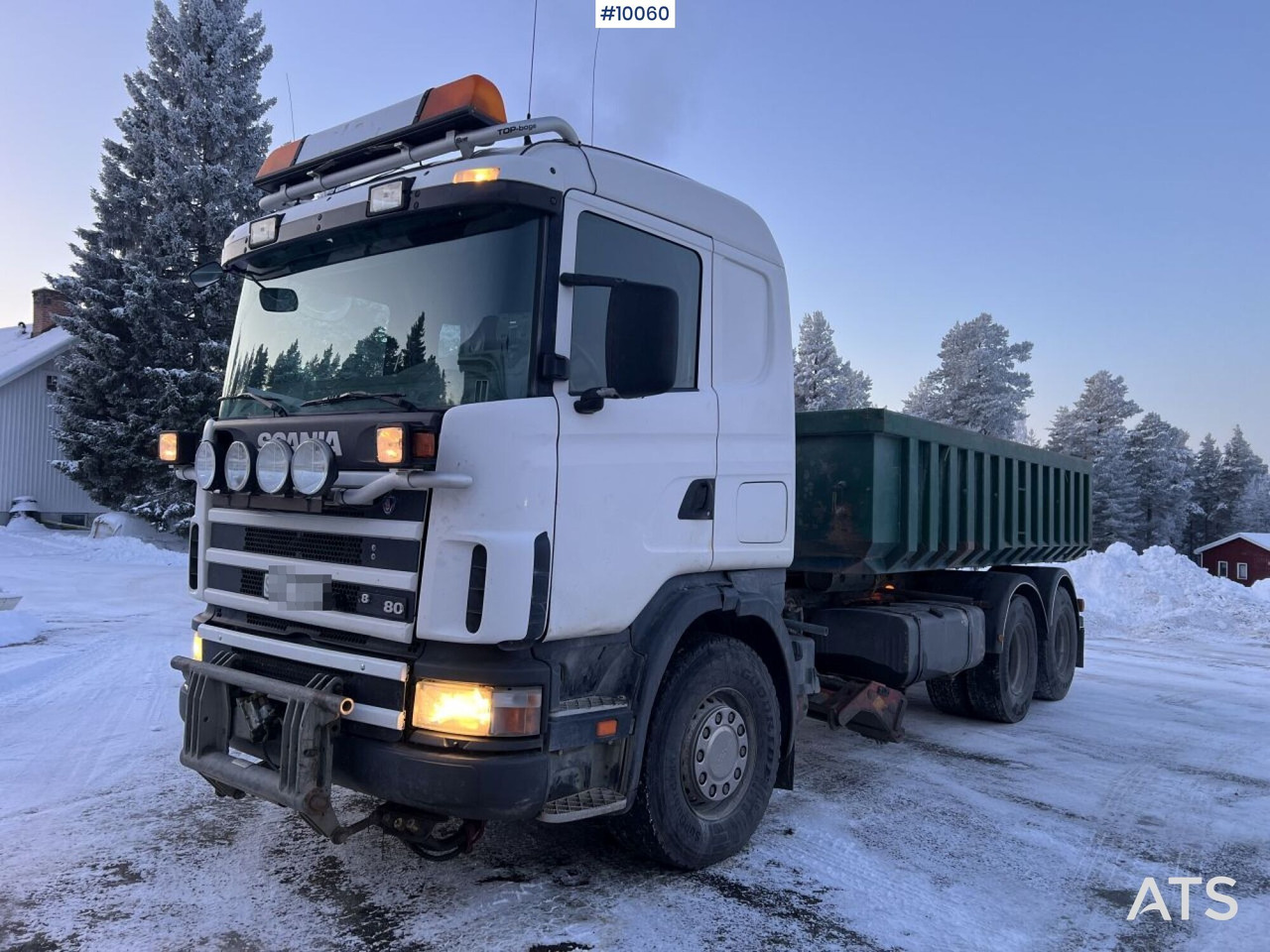 SCANIA R164 Tipper truck with plow equipment (VIDEO) - Kipper vrachtwagen: afbeelding 1 SCANIA R164 Tipper truck with plow equipment (VIDEO) - Kipper vrachtwagen: afbeelding 1