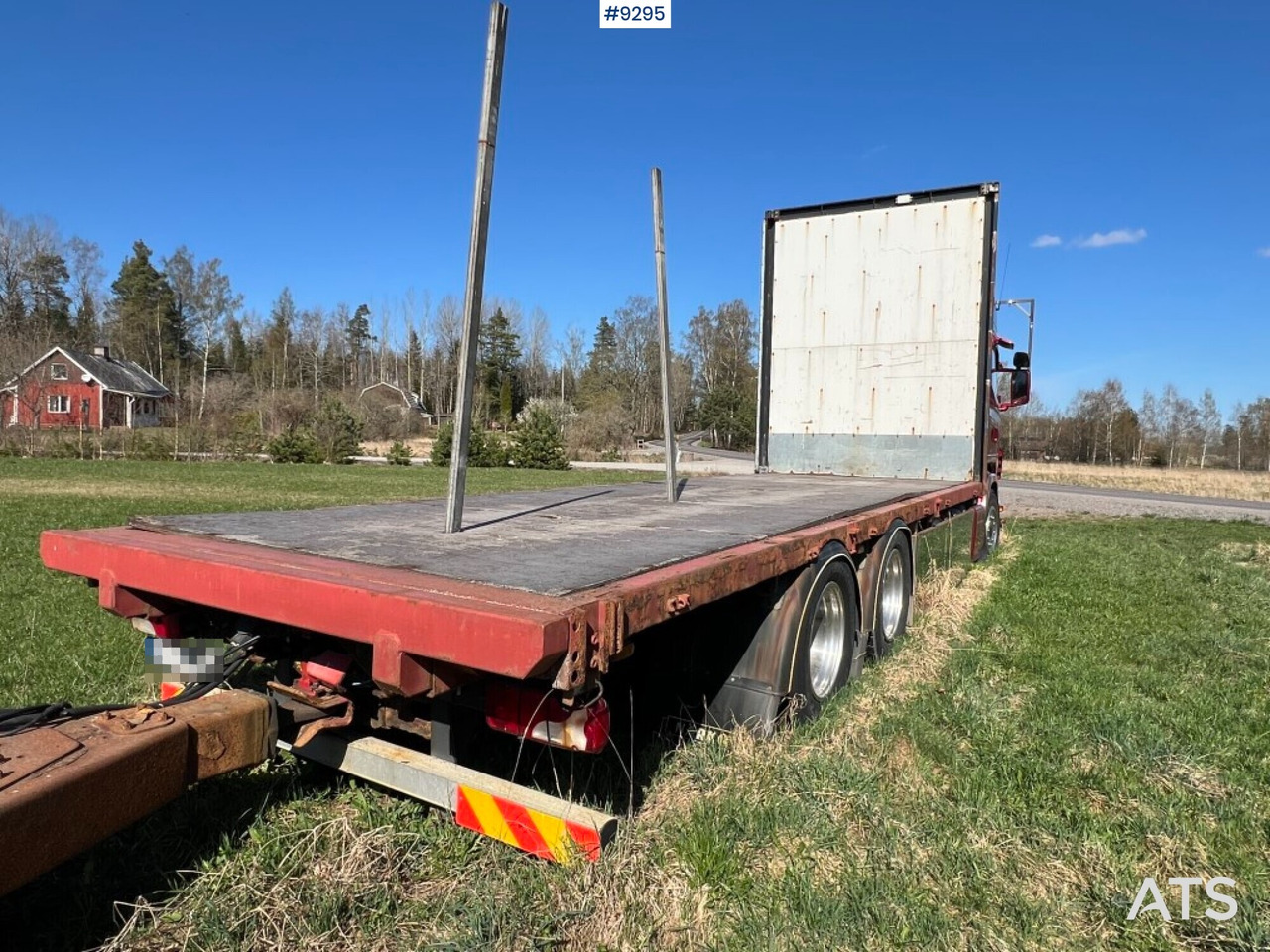 SCANIA R480 LB with flatbed, trailer and dolly REP. OBJECT - Vrachtwagen met open laadbak: afbeelding 3 SCANIA R480 LB with flatbed, trailer and dolly REP. OBJECT - Vrachtwagen met open laadbak: afbeelding 3