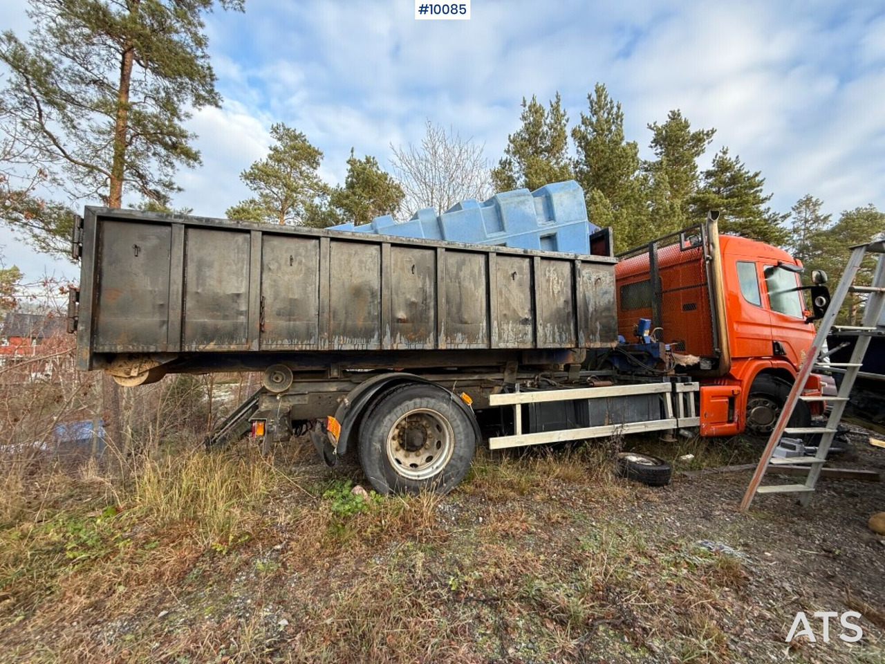 Scania P94G 300 Crane truck with flatbed Rep. object - Haakarmsysteem vrachtwagen, Kraanwagen: afbeelding 5 Scania P94G 300 Crane truck with flatbed Rep. object - Haakarmsysteem vrachtwagen, Kraanwagen: afbeelding 5