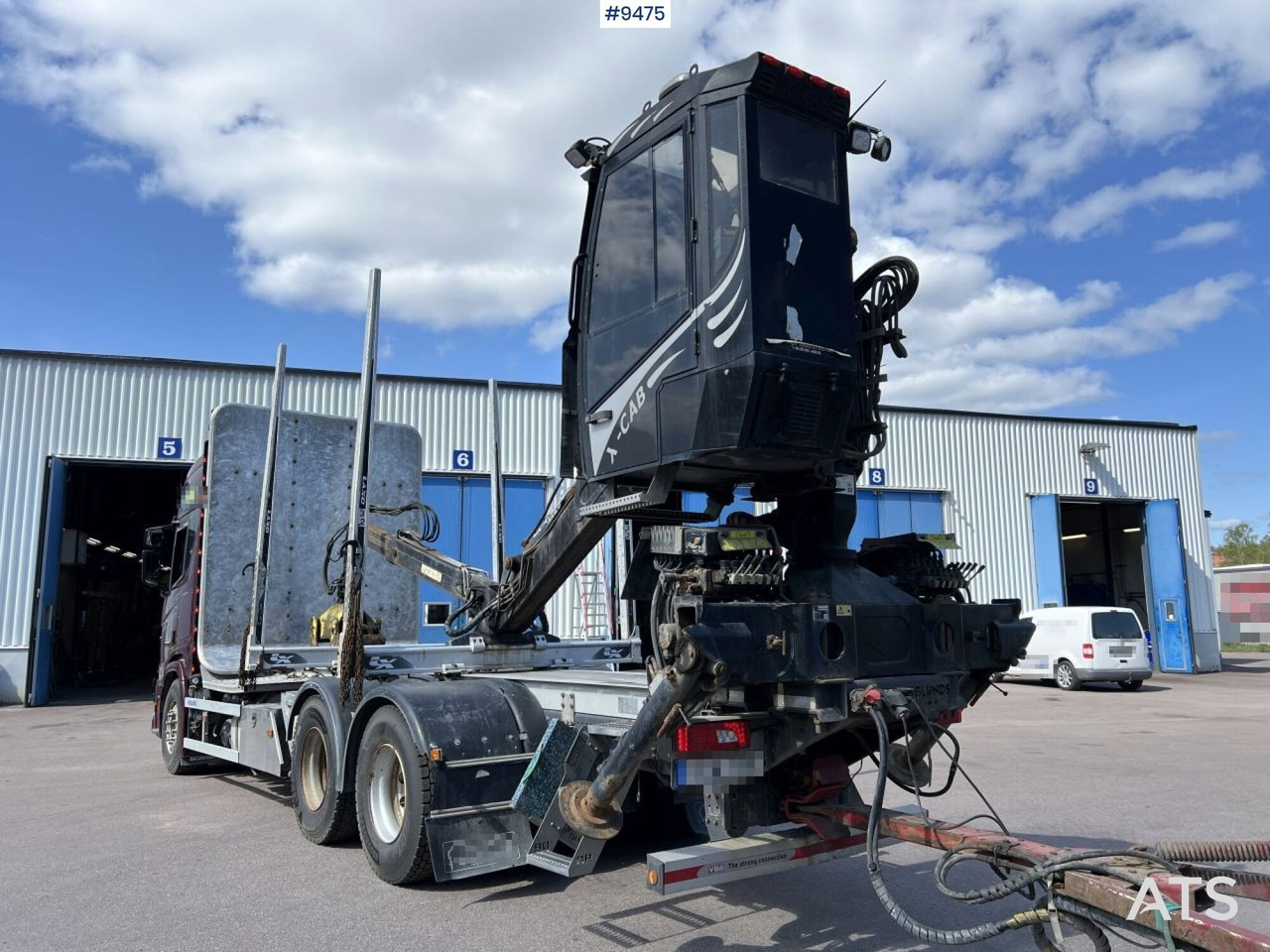 Scania R580 Timmerbil med kran och släp, Timmerekipage - Houttransport: afbeelding 4 Scania R580 Timmerbil med kran och släp, Timmerekipage - Houttransport: afbeelding 4