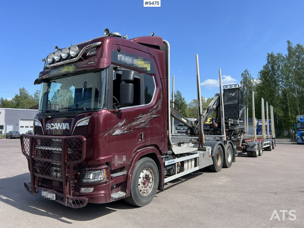 Scania R580 Timmerbil med kran och släp, Timmerekipage - Houttransport: afbeelding 1 Scania R580 Timmerbil med kran och släp, Timmerekipage - Houttransport: afbeelding 1