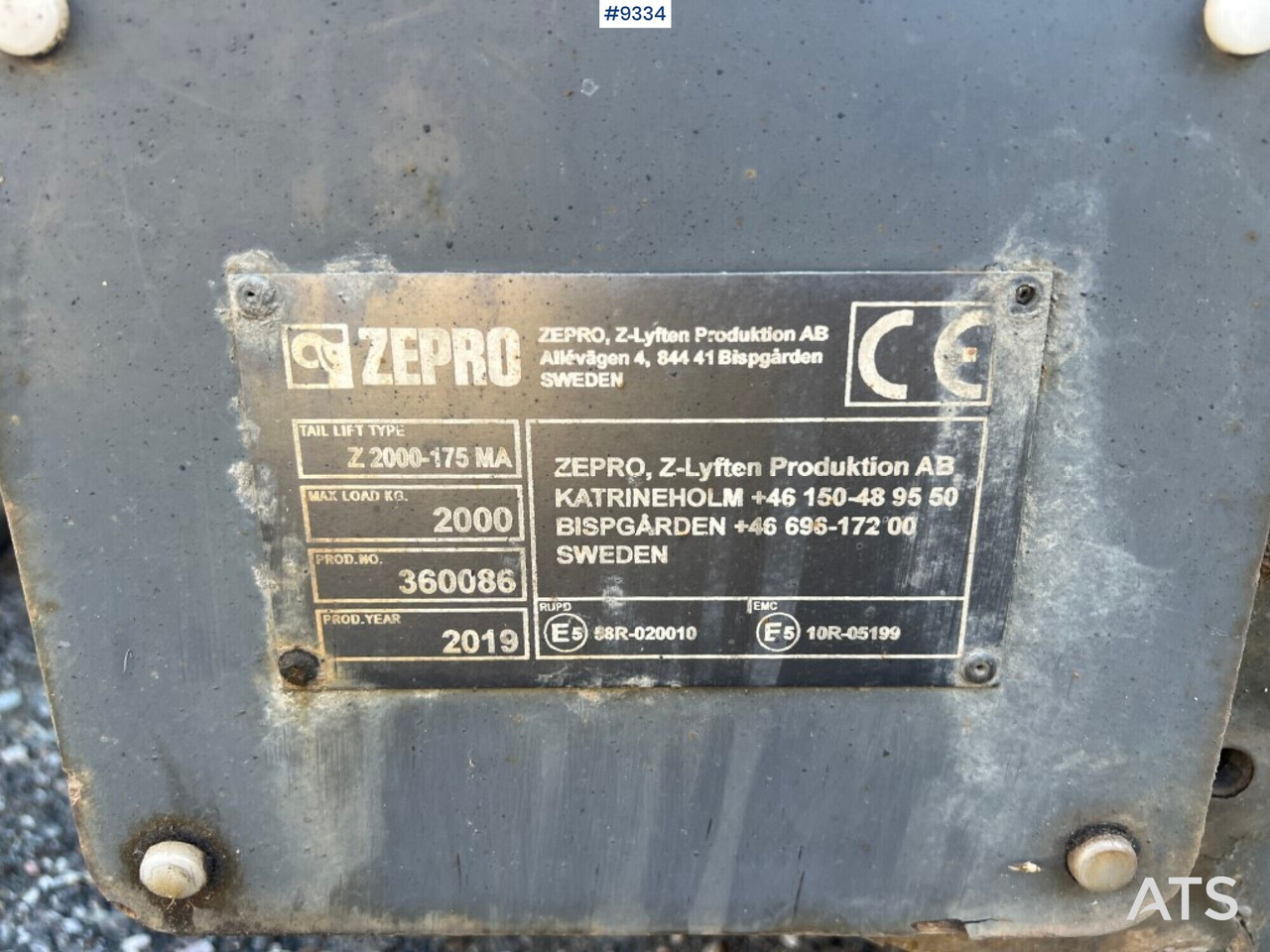 Tail Lift- Zepro- Z2000-175MA - Laadklep: afbeelding 4 Tail Lift- Zepro- Z2000-175MA - Laadklep: afbeelding 4