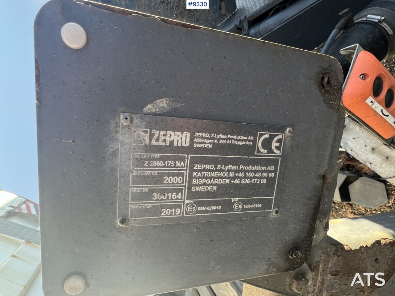 Tail lift Zepro Z2000-175MA - Laadklep: afbeelding 3 Tail lift Zepro Z2000-175MA - Laadklep: afbeelding 3