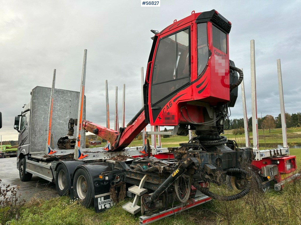 Timber truck Mercedes-Benz Arocs 2863 with crane - Houttransport: afbeelding 3 Timber truck Mercedes-Benz Arocs 2863 with crane - Houttransport: afbeelding 3