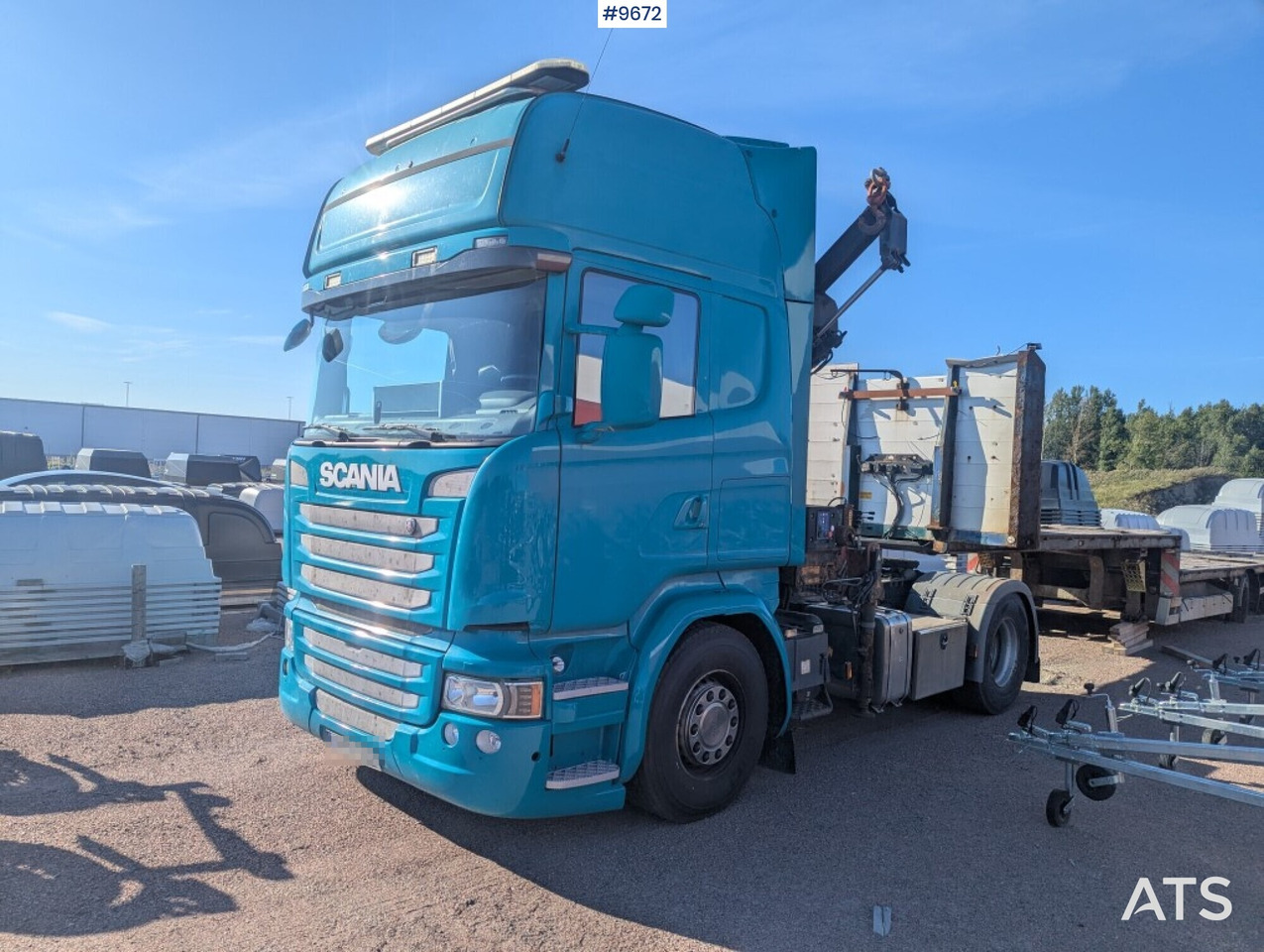 Tractor unit with crane Scania R410 4X2 - Trekker: afbeelding 1 Tractor unit with crane Scania R410 4X2 - Trekker: afbeelding 1