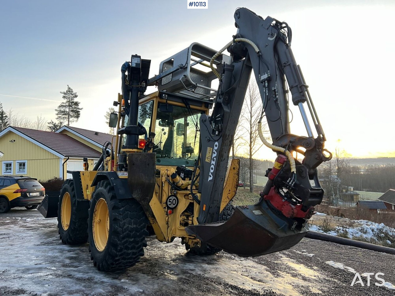 Graaflaadmachine Volvo BM EL70C Line-equipped backhoe loader (VIDEO): afbeelding 5