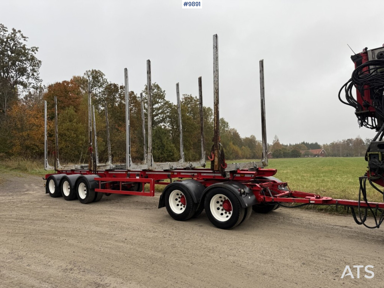 Volvo FH64 R Timber truck, trailer and crane - Houttransport, Kraanwagen: afbeelding 4 Volvo FH64 R Timber truck, trailer and crane - Houttransport, Kraanwagen: afbeelding 4